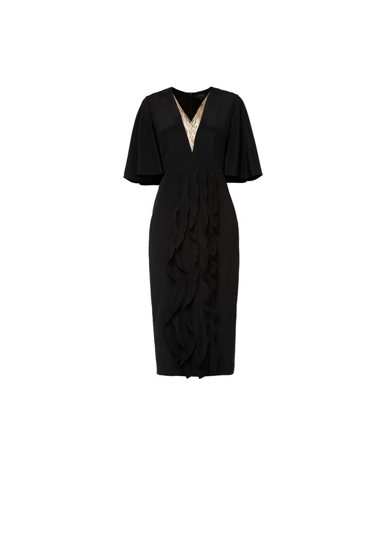 Платье из плотного шелка